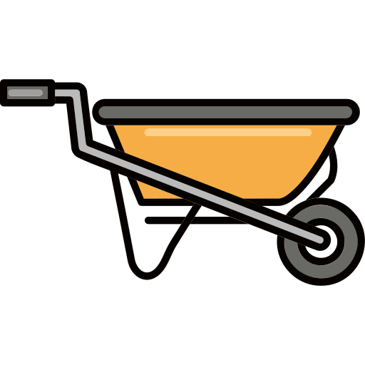 Wheelbarrow Generic Thin Outline Color icon