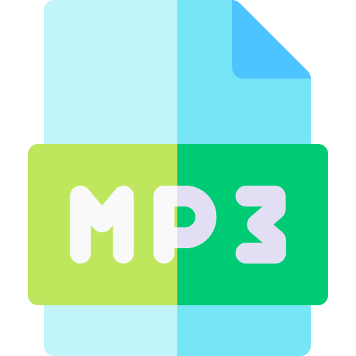 Mp3 file Basic Rounded Flat icon