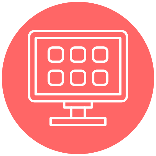 televisión inteligente icono gratis