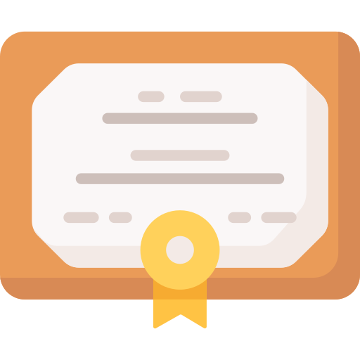 certificado icono gratis