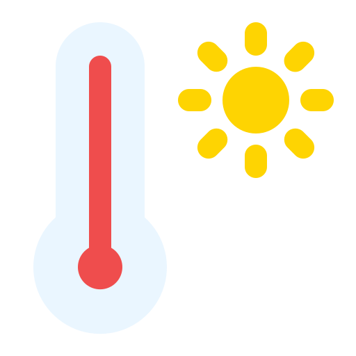 alta temperatura icono gratis