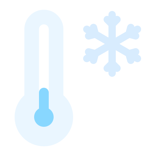 baja temperatura icono gratis