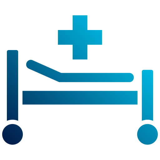 cama de hospital icono gratis