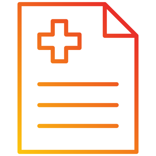 informe médico icono gratis