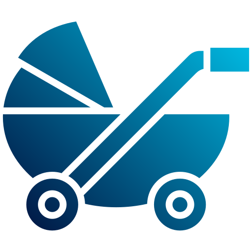 carrito de bebé icono gratis