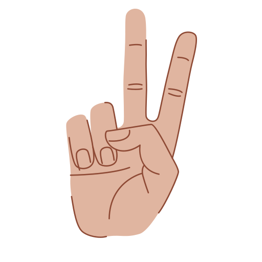 signo de la paz icono gratis