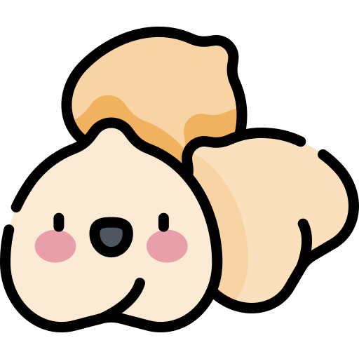 Chickpea Kawaii Lineal color icon