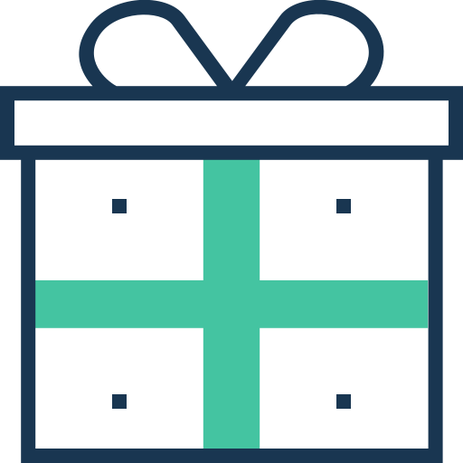 caja de regalo icono gratis