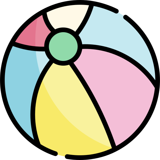 Ball Kawaii Lineal color icon