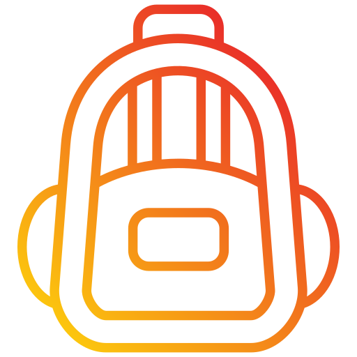 bolsa para la escuela icono gratis