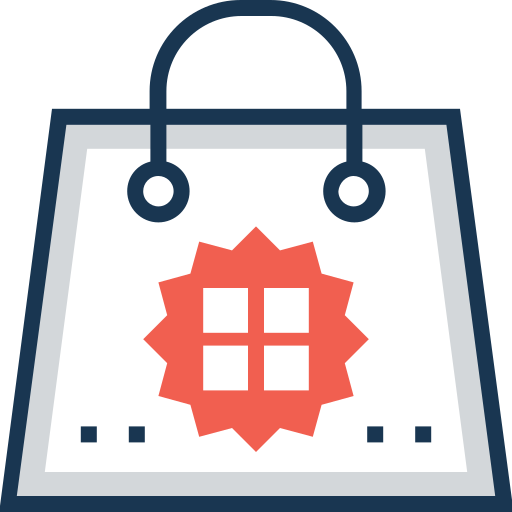 Shopping bag Generic Outline Color icon