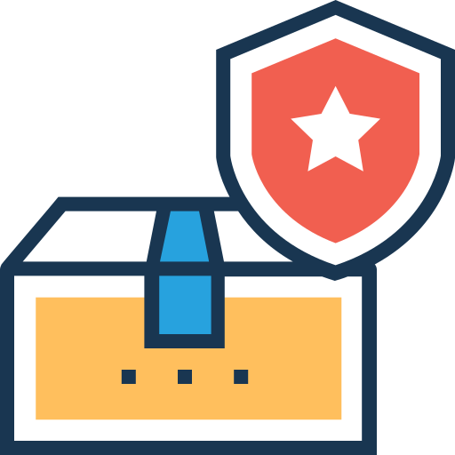 seguro de entrega icono gratis