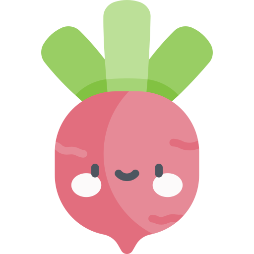 Beet Kawaii Flat icon