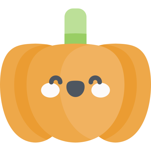 Pumpkin Kawaii Flat icon