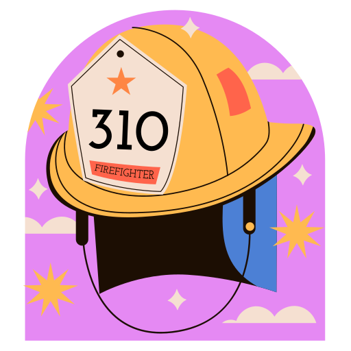 Firefighter helmet free sticker Firefighter helmet free sticker