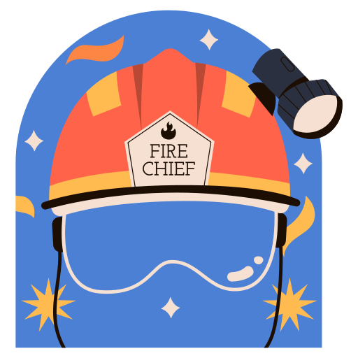 casco de bombero gratis sticker