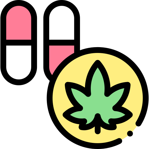 Pills Detailed Rounded Lineal color icon