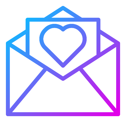 Love letter Generic Gradient icon