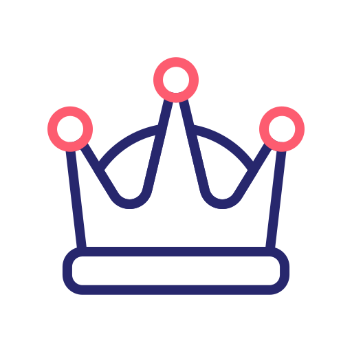 Crown Generic Outline Color icon