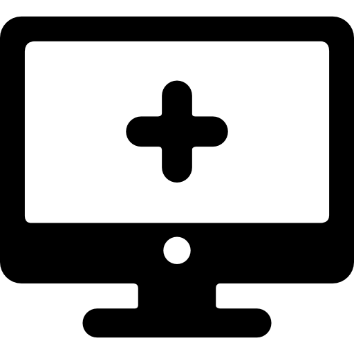 Hospital's computer Free Icon