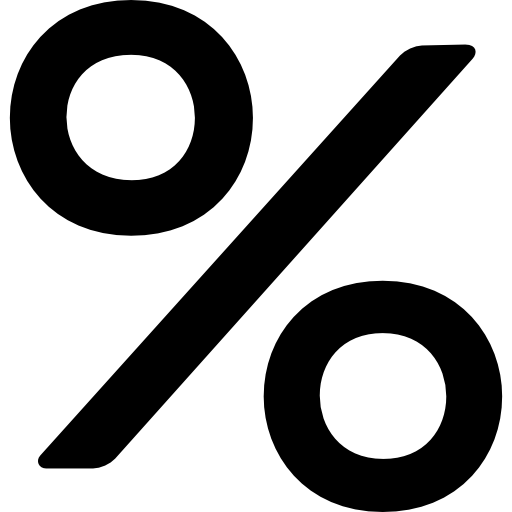 Percentage Discount free icon