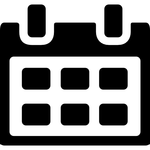 calendario de pared mensual icono gratis