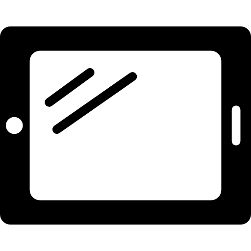 tableta horizontal icono gratis