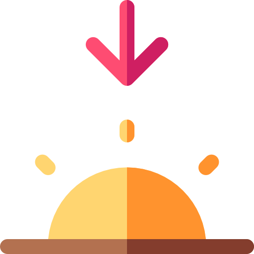 puesta de sol icono gratis