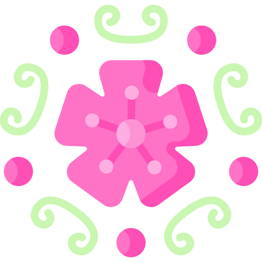 diseño floral icono gratis