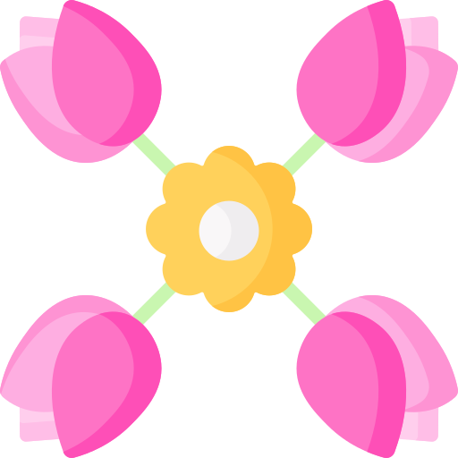 diseño floral icono gratis