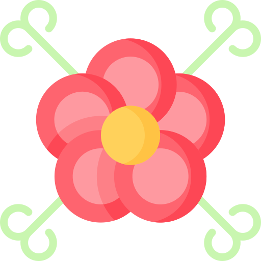 diseño floral icono gratis