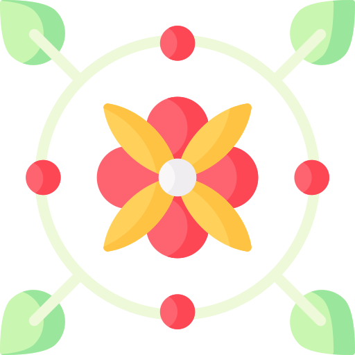 diseño floral icono gratis