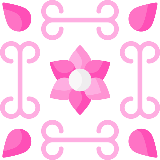 diseño floral icono gratis