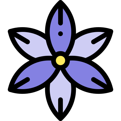 Clematis Detailed Rounded Lineal color icon