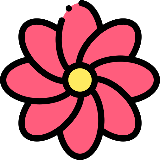 Geranium Detailed Rounded Lineal color icon