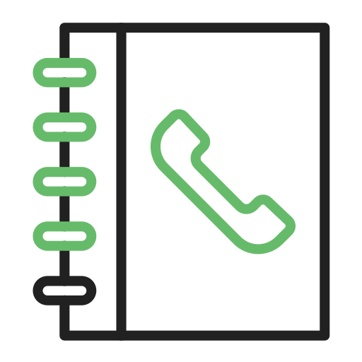 directorio telefónico icono gratis