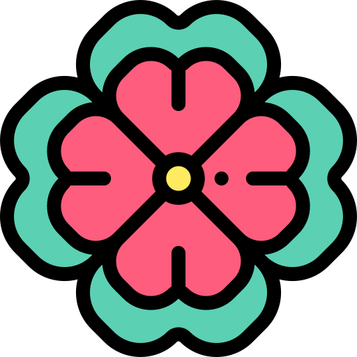 Geranium Detailed Rounded Lineal color icon