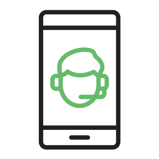 asistencia en línea icono gratis