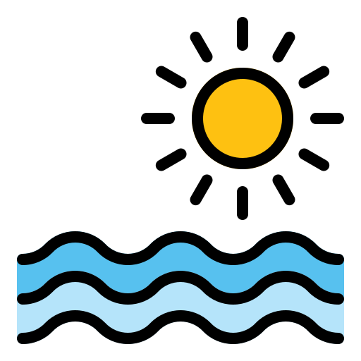 Sea Generic Outline Color Icon