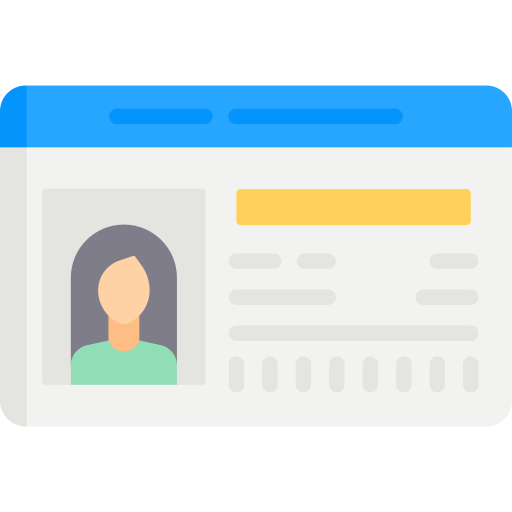 licencia de conducir icono gratis