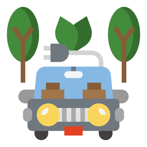 coche ecológico icono gratis