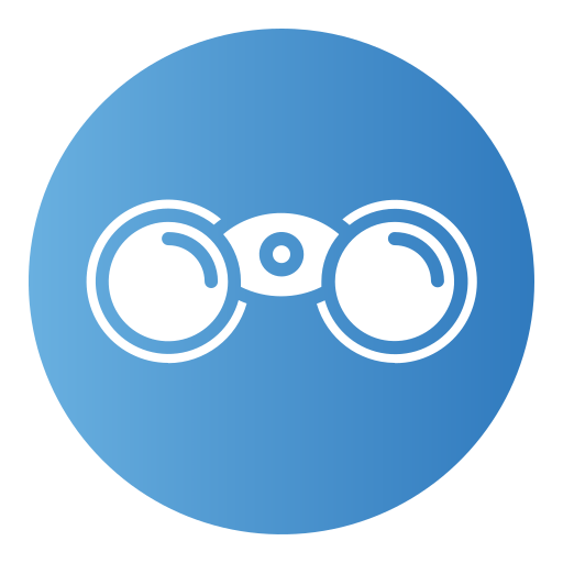 Binocular Generic Flat Gradient icon