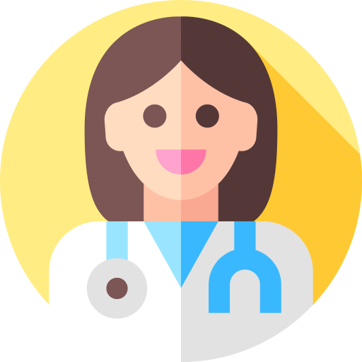 Doctor Flat Circular Flat icon