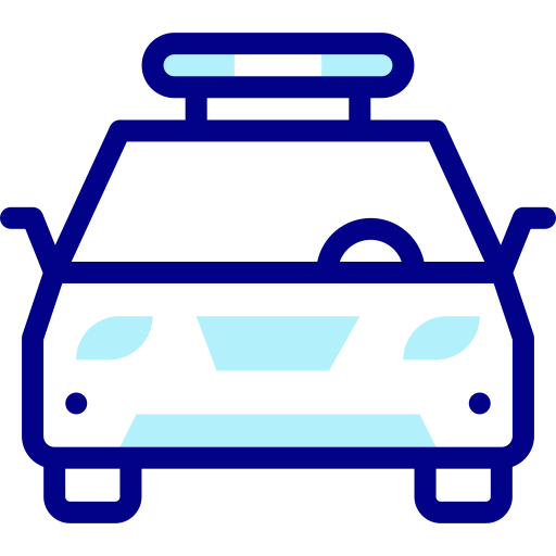 coche de policía icono gratis