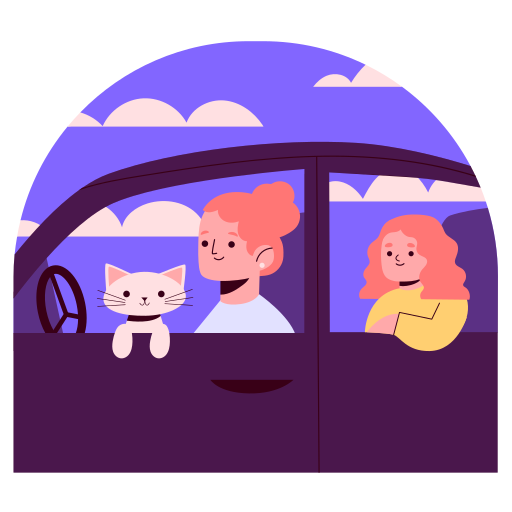 Family car Stickers - Free travel Stickers