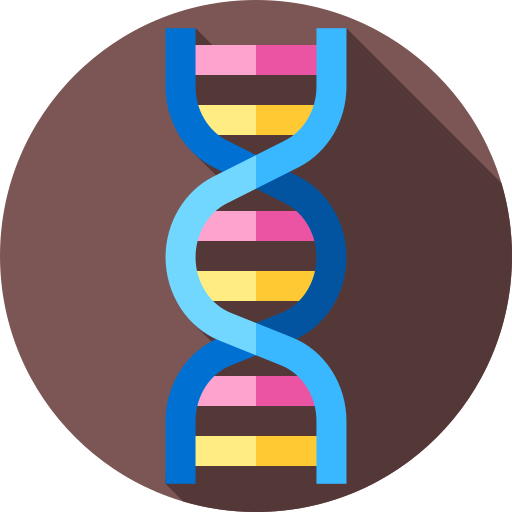 Dna Flat Circular Flat icon