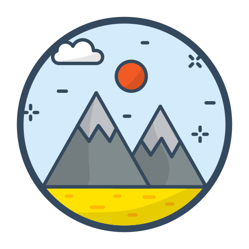 Mountain range - Free cultures icons