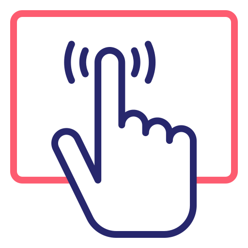 panel táctil icono gratis