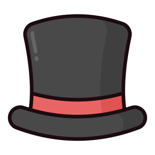 sombrero de copa icono gratis