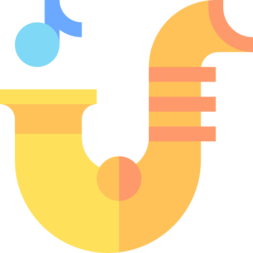 saxofón icono gratis